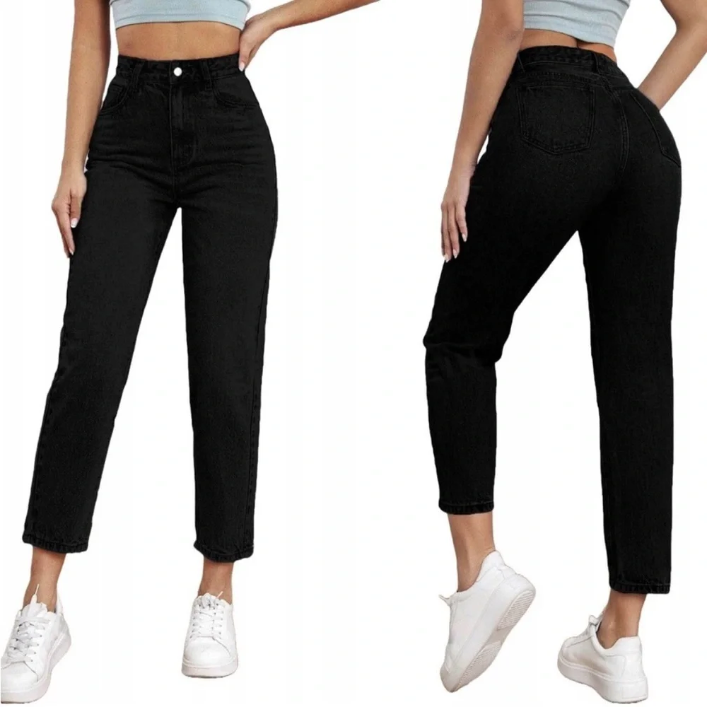 NWT Vintage Leigh Morgan Black Jeans- Size 12/ Large - Picture 1 of 10